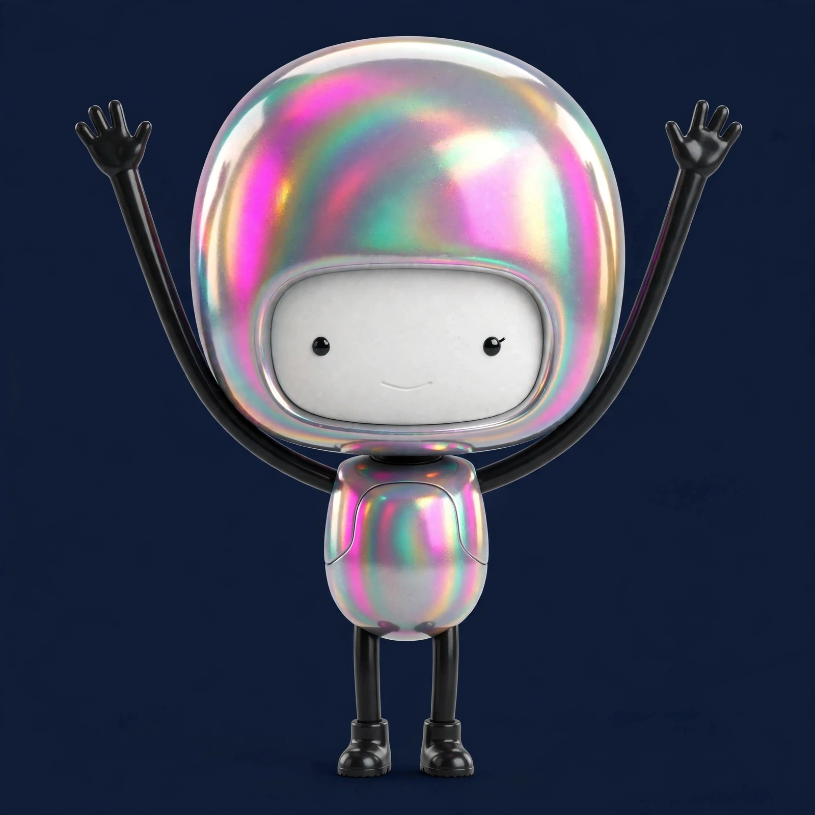 Roboto celebrating